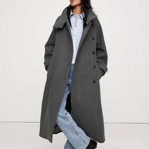 Banana Republic Italian Melton Trench Coat